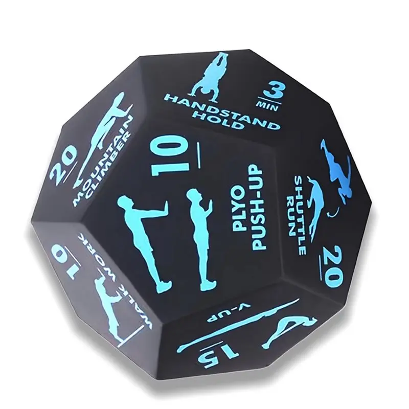 

1Pc 12-Sided Exercise Dice, Workout Fun W/ Fitness Dice To Switch Up Your Training, Perfect For Hiit, Cardio, Yoga