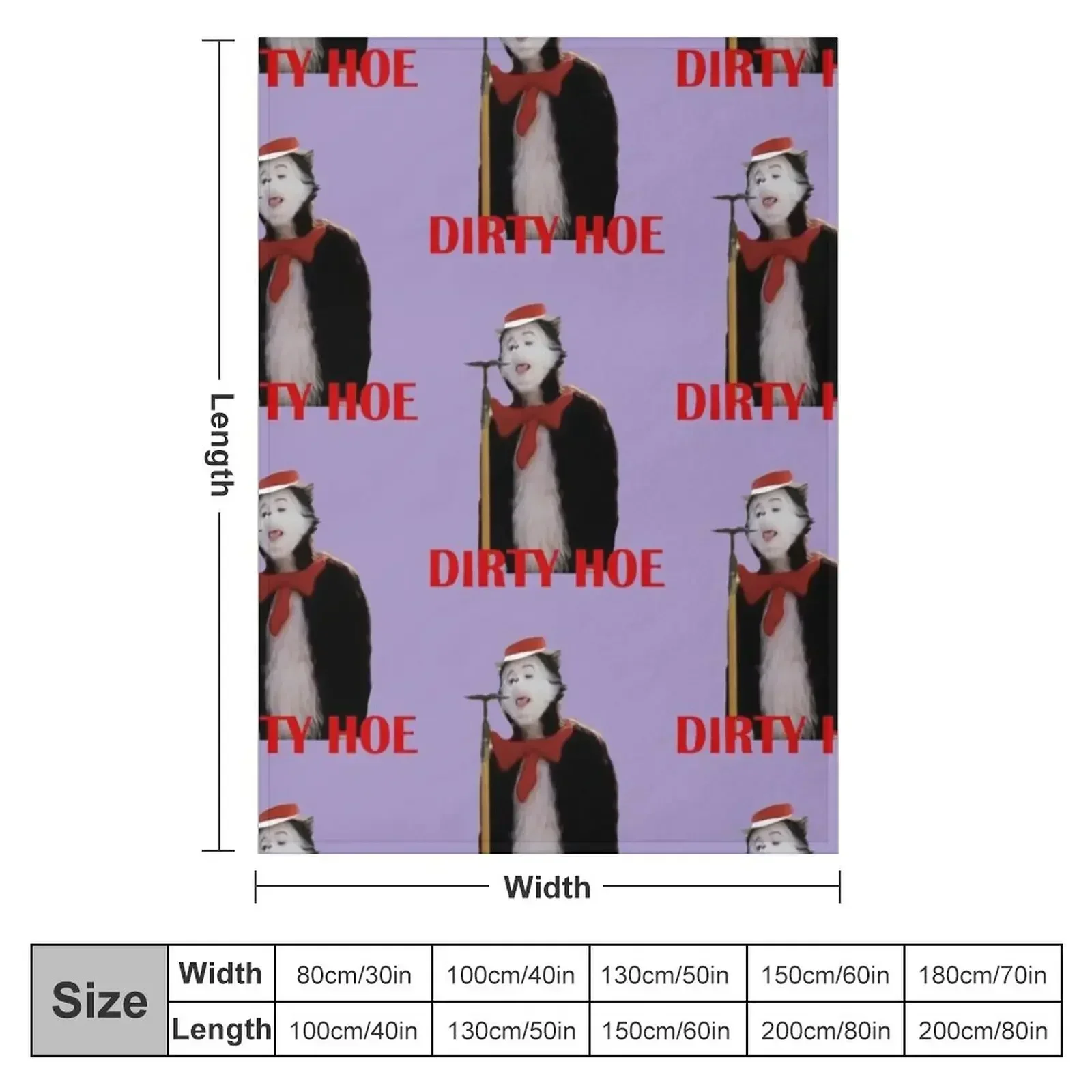 Cat in the hat dirty hoe Throw Blanket Blankets For Bed Personalized Gift Bed linens heavy to sleep Sleeping Bag Travel Blankets