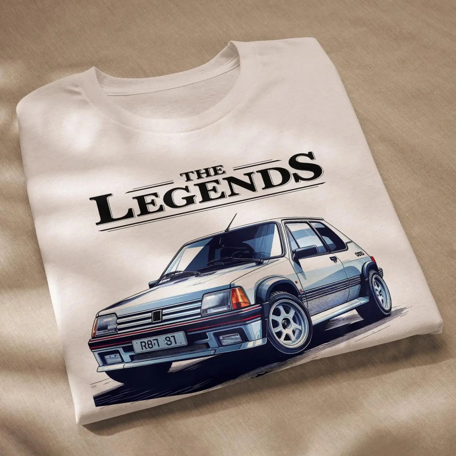 T shirt Rally Anni 90 Legend Car tee vintage Washed streetwear Stretched Comfortable homme Breathable graphic Casual