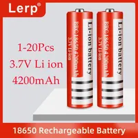 18650 battery 3.7V 4200mAh lithium-ion rechargeable battery pointed flashlight toy remote control is the best choice