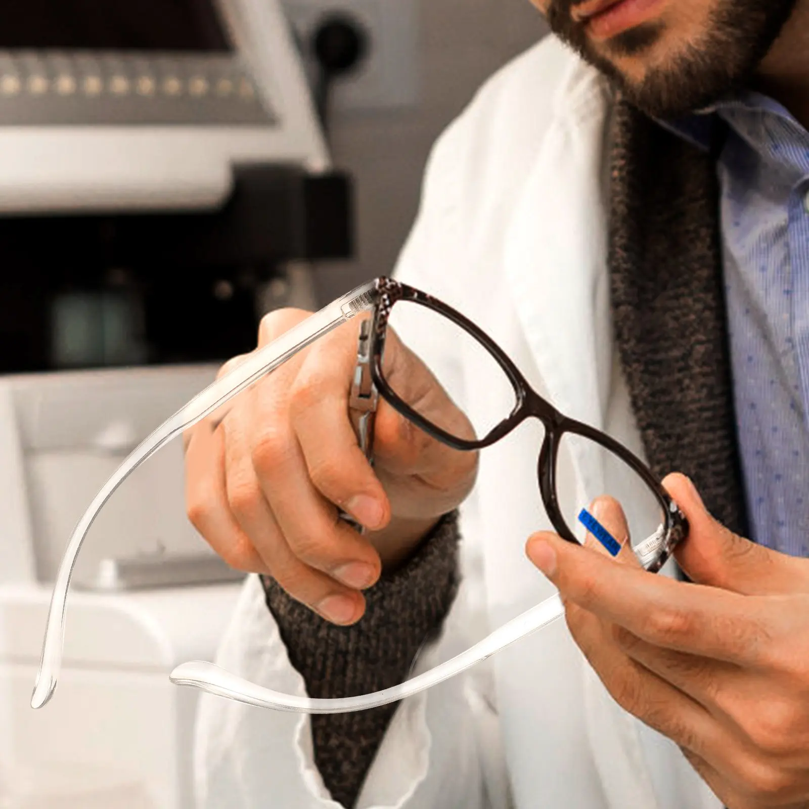 

1 пара акриловых дужек для очков, замена для ремонта оправ солнцезащитных очков, простая установка, износостойкие