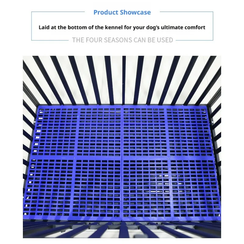 Heavy Duty Pet Cage Grid Mat, Chew-Proof Breathable Cooling Floor Pad for Dog Cat Rabbit Crate, Non-Slip Kennel Liner view 2