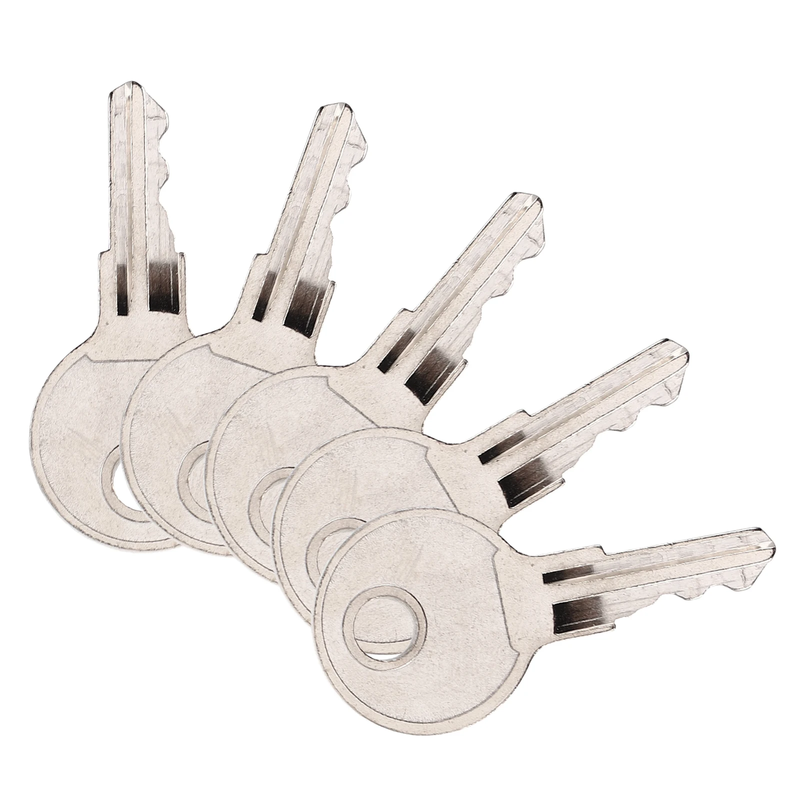

5 Pcs RV Keys Door Lock Tools Camper Push Locks Convenient Iron Cabinet Replacements