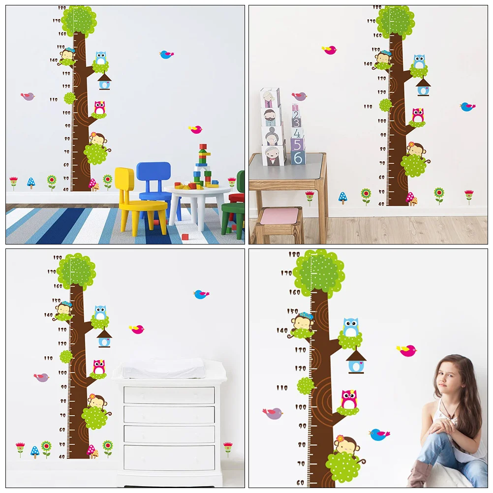 

PVC Height Measurement Sticker Waterproof Kids Chart Self Adhesive Growth Ruler Children Room Decor Wall Decal