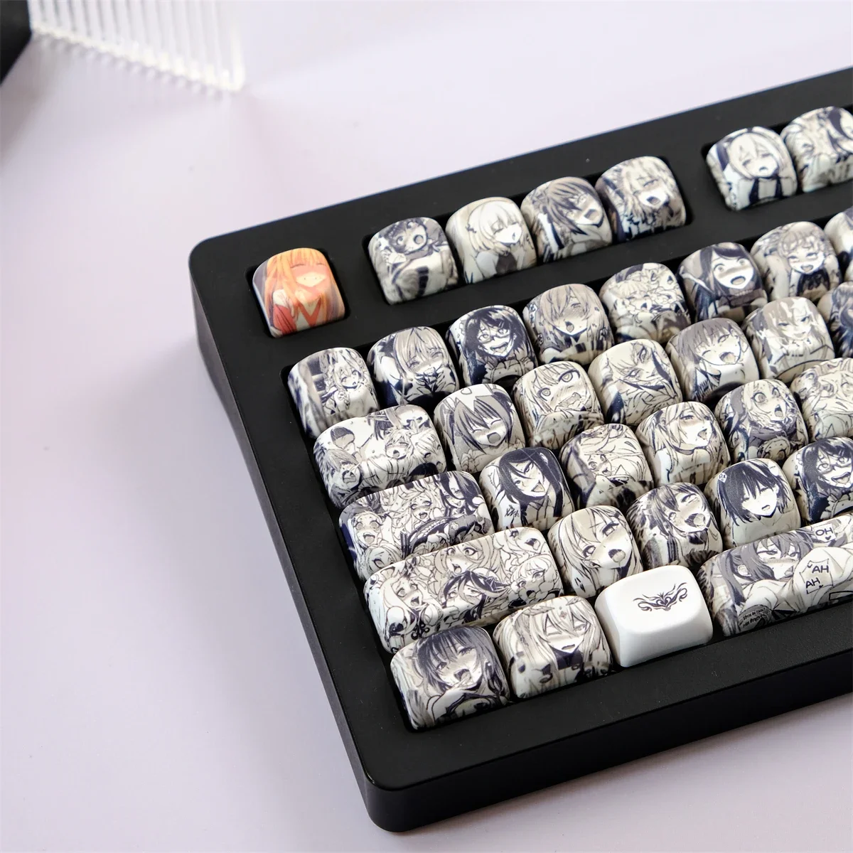 Japanese Animation 126 Keys PBT Keycaps Five-sided Sublimation MOA Profile Keycaps For MX Switches Mechanical Keyboard Key Caps