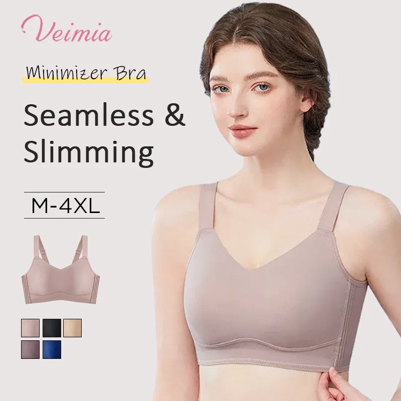 Veimia Comfortable Push Up Bra Breathable And Lightweight Seamless Bra Women Underwear Sports Bra