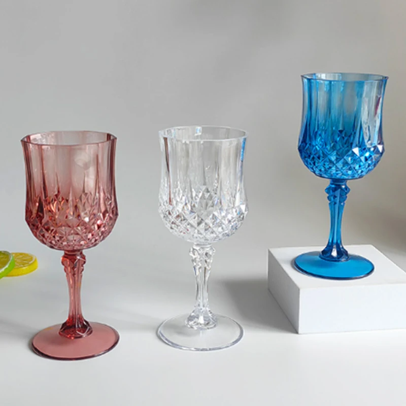 1pc Plastic Champagne Flutes Acrylic Champagne Glasses Wine Cups Wedding Toasting Glasses For Birthday Wedding