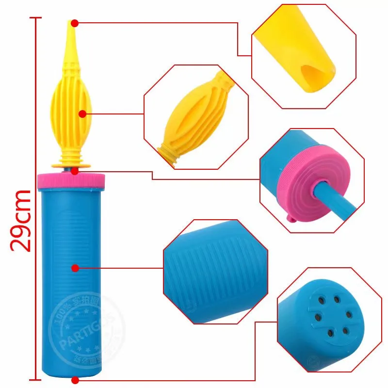 1Pcs High Quality Portable Manual Balloon Pump Two-Way Manual inflator for Birthday Party Wedding Decoration Balloon Accessories