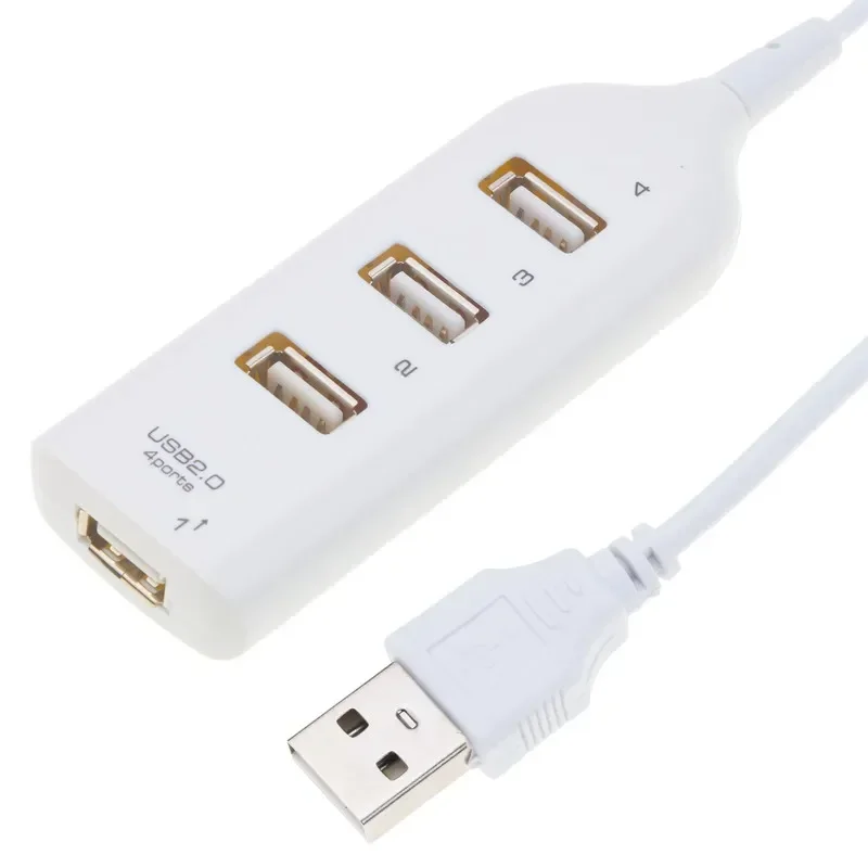 Portable 4 Port Multi USB Hub Splitter High Speed USB 2.0 Multiple Expander Adapter For PC Laptop Notebook Computer Accessories