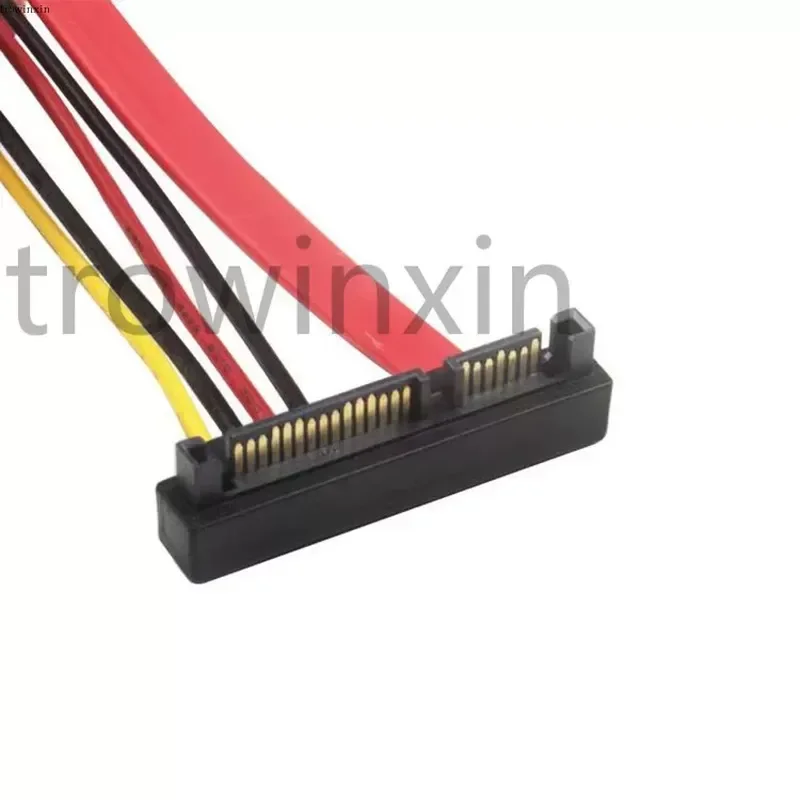 for 90 Degree Elbow Up Bend 7 Plus 15 SSD Optical Drive SATA3.0 Male to Female Extension Cable Data Power Cord Head