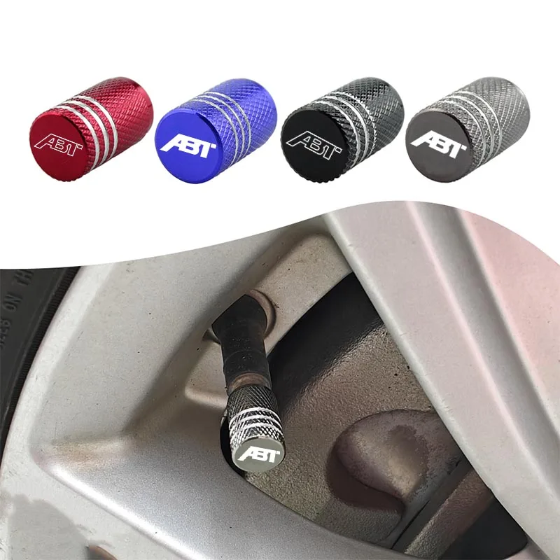 الألومنيوم سيارة صمام قبعات سيارة عجلة الإطارات صمامات الإطارات الجذعية صمام قبعات لمقعد أودي فولكس فاجن سكودا ABT موتور سبورتسلاين