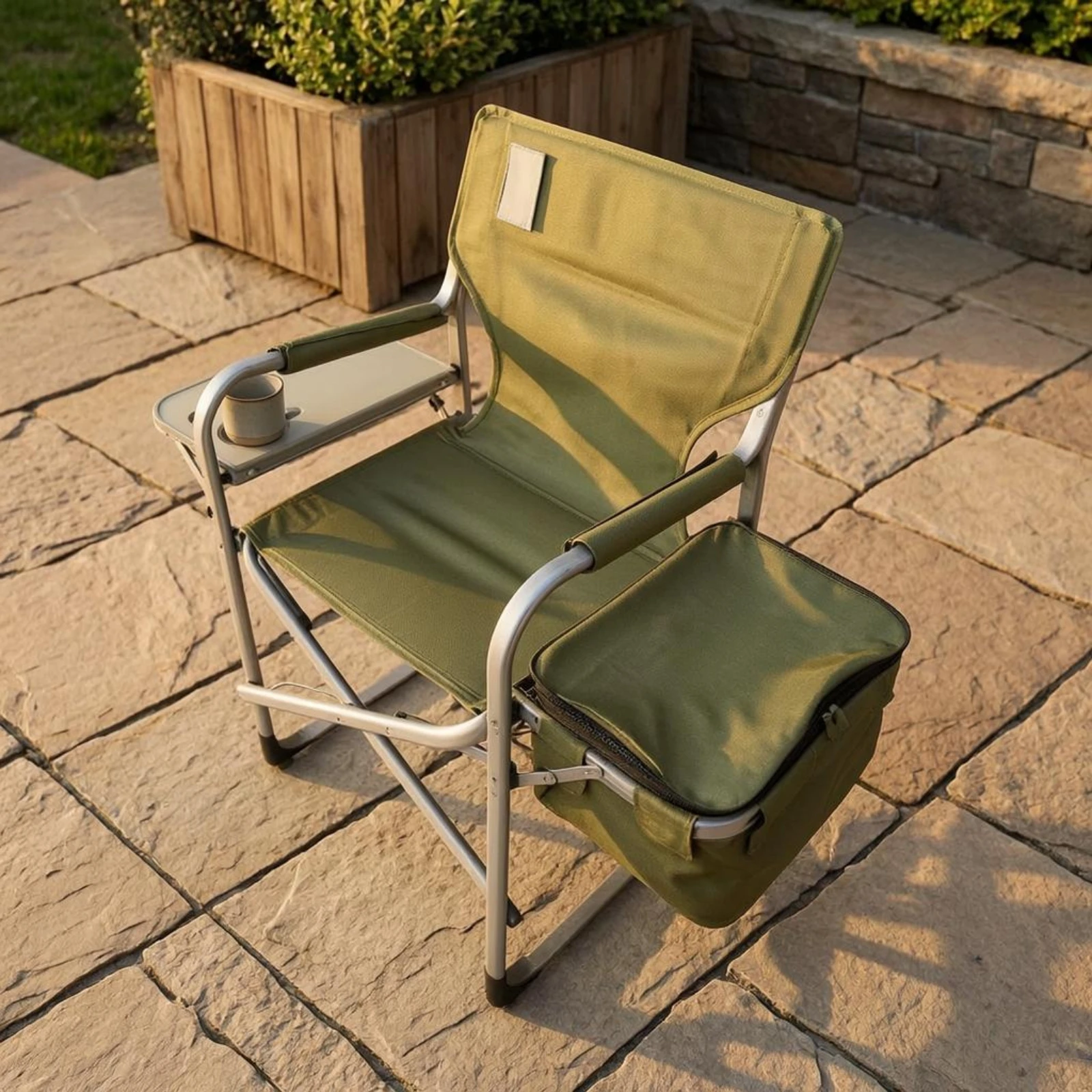 Folding Fishing Chair Metal Frame Collapsible Fishing Chair Foldable for Anglers