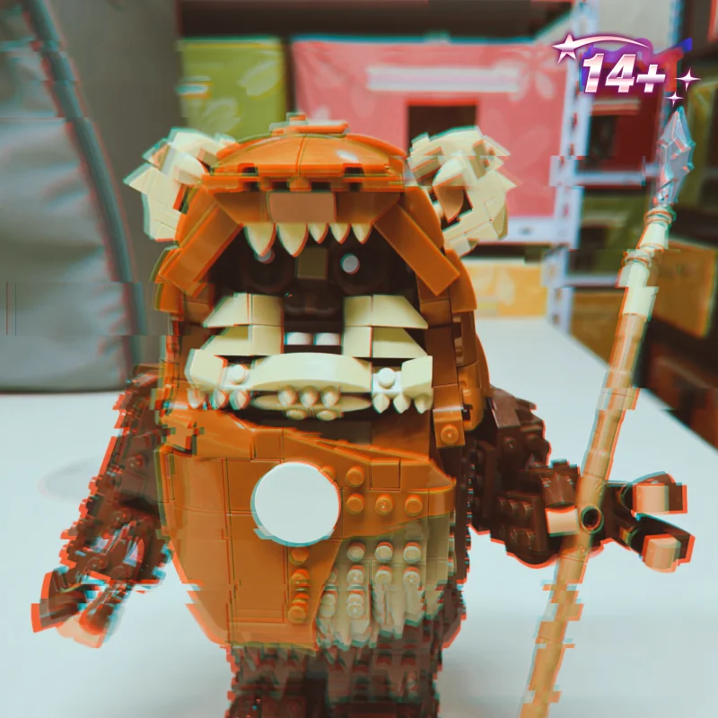 Big sale1010pcs Star Interstellar Conflict Wars Wicket Ewok Jungle Warrior Sentinel Building Block Model Toys Birthday Gift
