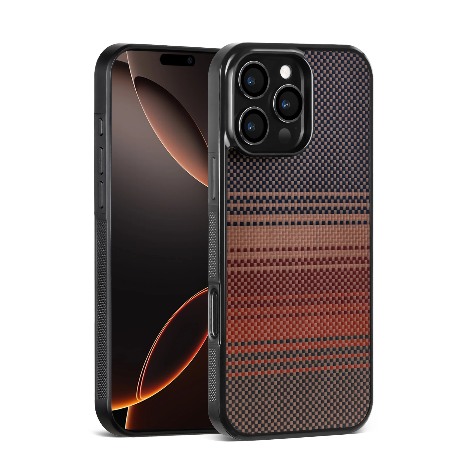 

Чехол для телефона премиум-класса из настоящего углеродного волокна для iPhone 12, 13, 14, 15, 16 Plus Pro Max, глянцевая отделка, противоударный, противоскользящий, прочный