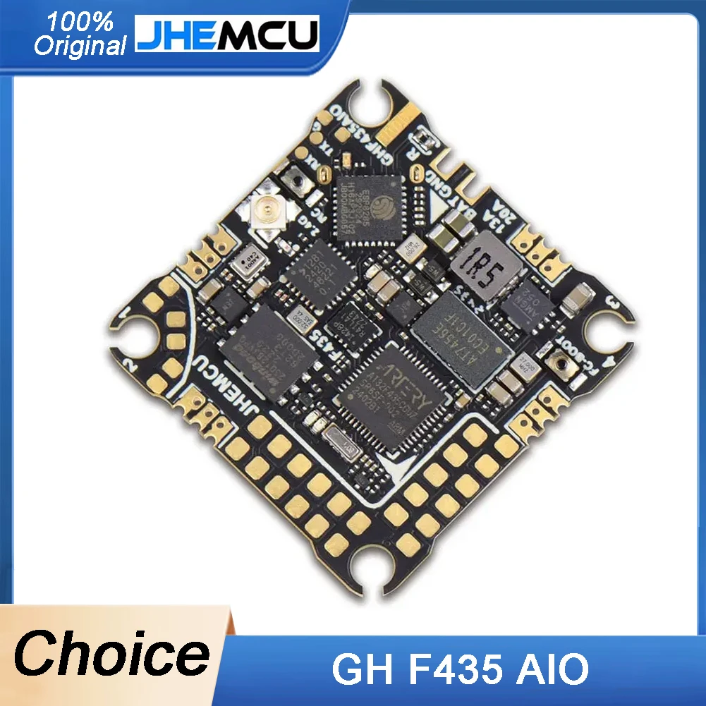 

JHEMCU GHF435AIO V2 20A Flight Controller 2-4S with OSD Baro Blackbox 16MB GPS Built-in ELRS 2.4G CRSF for RC FPV Freestyle