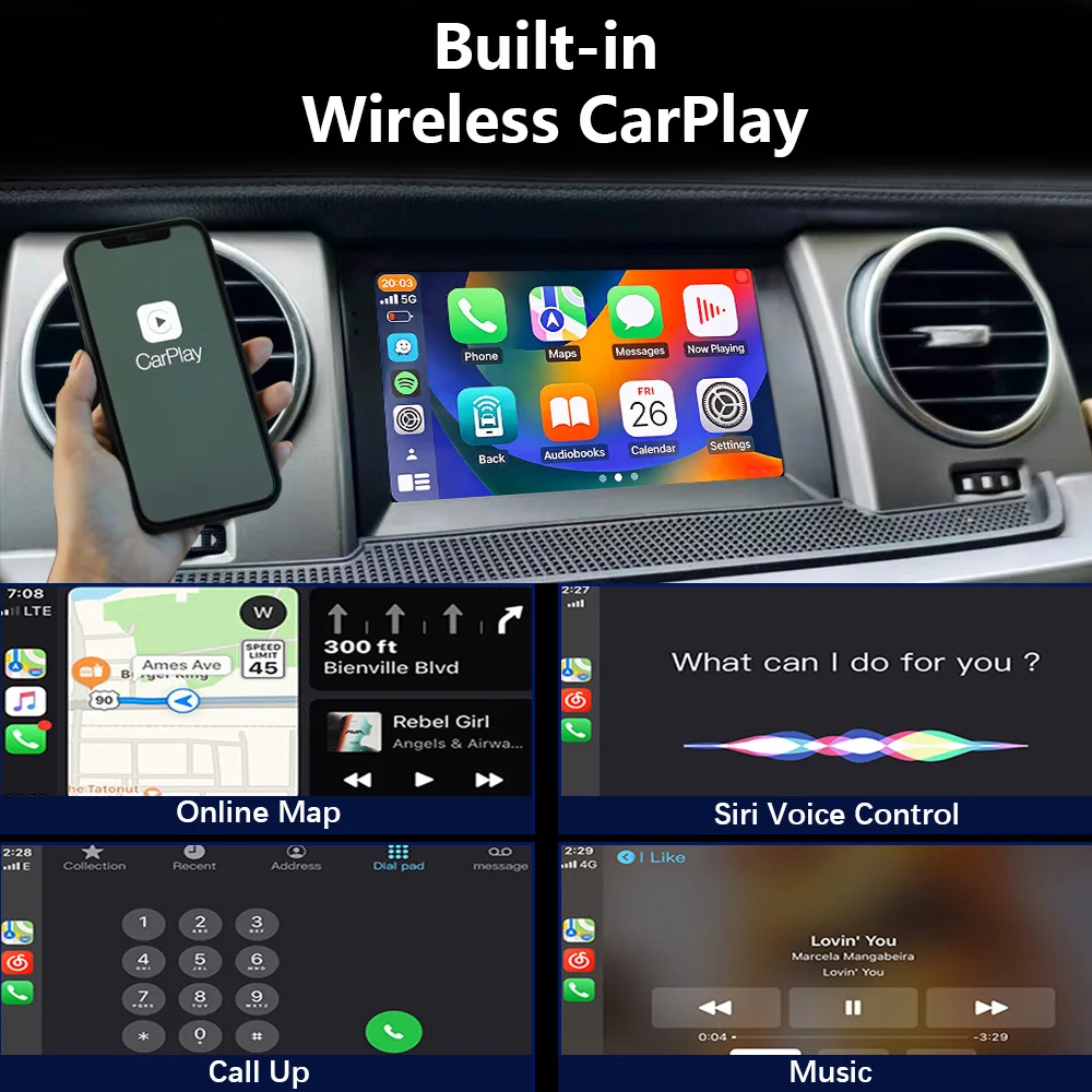 CHSTEK Android 14 Multimedia Player For Land Rover LR3 Discovery 3 L319 2004-2009 Auto Radio Car Stereo Carplay GPS WIFI 4G BT