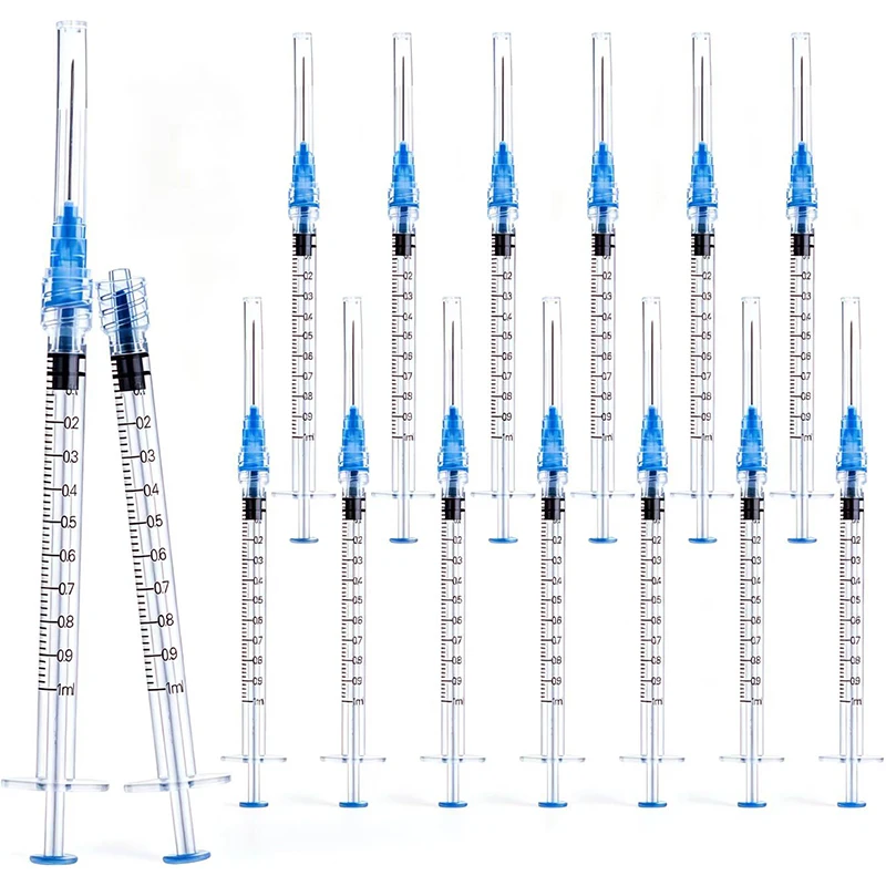 15/30/100pack 1ml 23G Lab Dispensing Utensils, Individually Wrapped