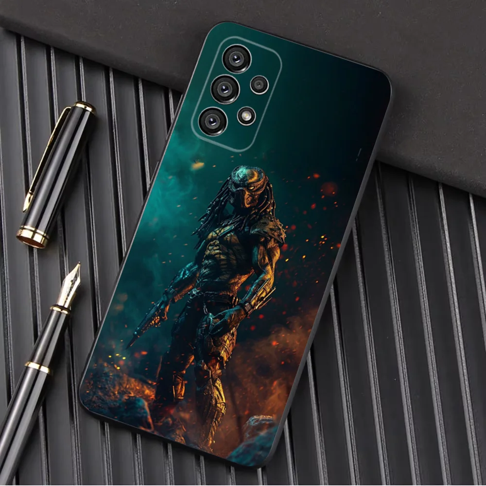 حافظة لهاتف سامسونج جالاكسي A13، A21s، A22، A31، A32، A52، A53، A71، A80، A91 غلاف أسود ناعم