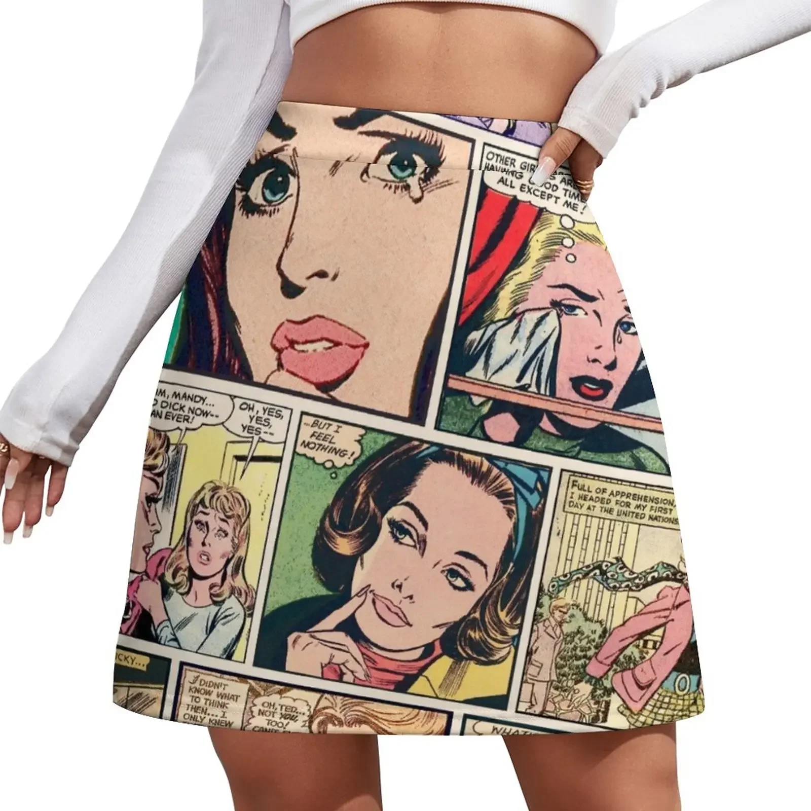 

Comic Cartoon Mini Skirt Skort for women mini skirts