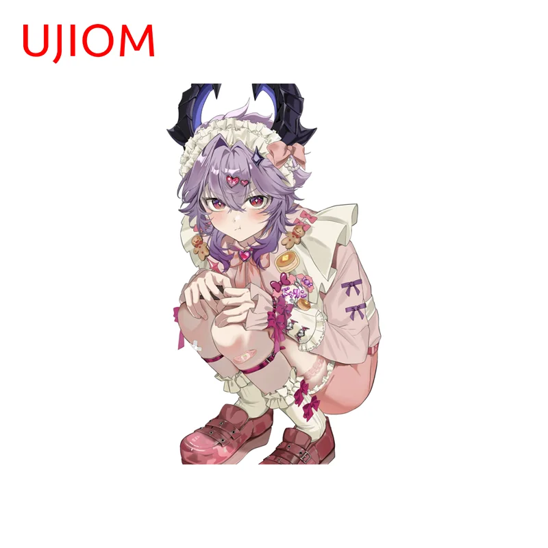 UJIOM Cute Genshin Impact Durin Wall Sticker Squatting Enchanting Occlusion Scratch Decal Unique Game Room Decor Accessories