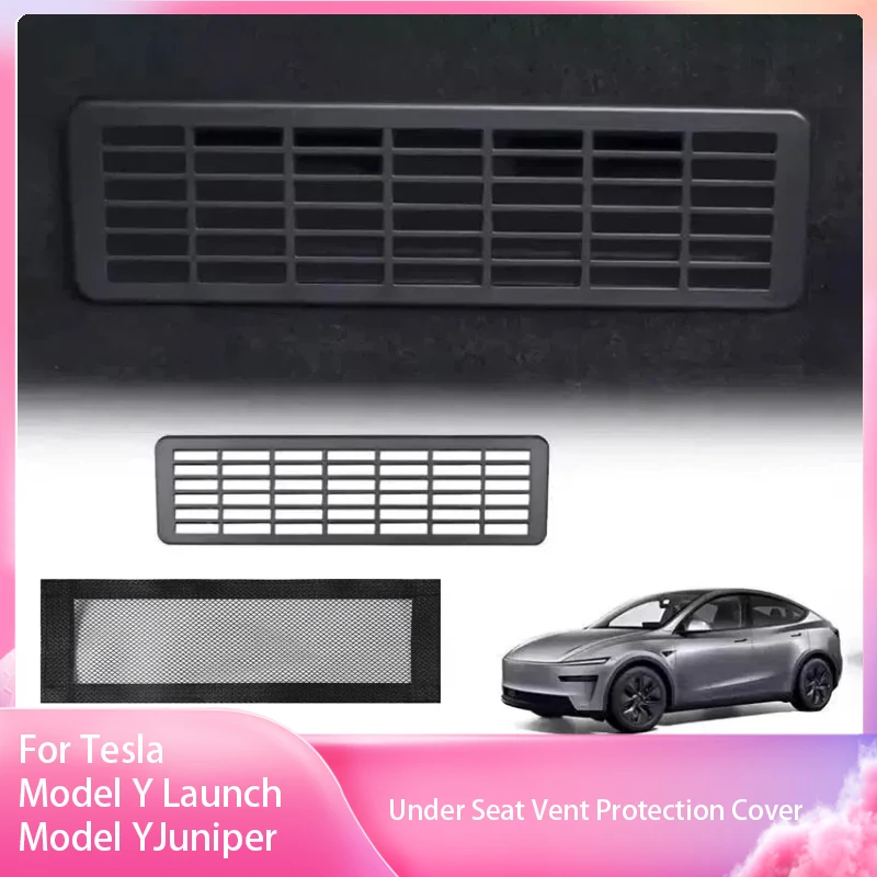 For Tesla Model3/Y/YL Air Vents Cover Under Seat Outlet Protector Anti Seat Vent Protection Cover Anti Clogging Grille Protector