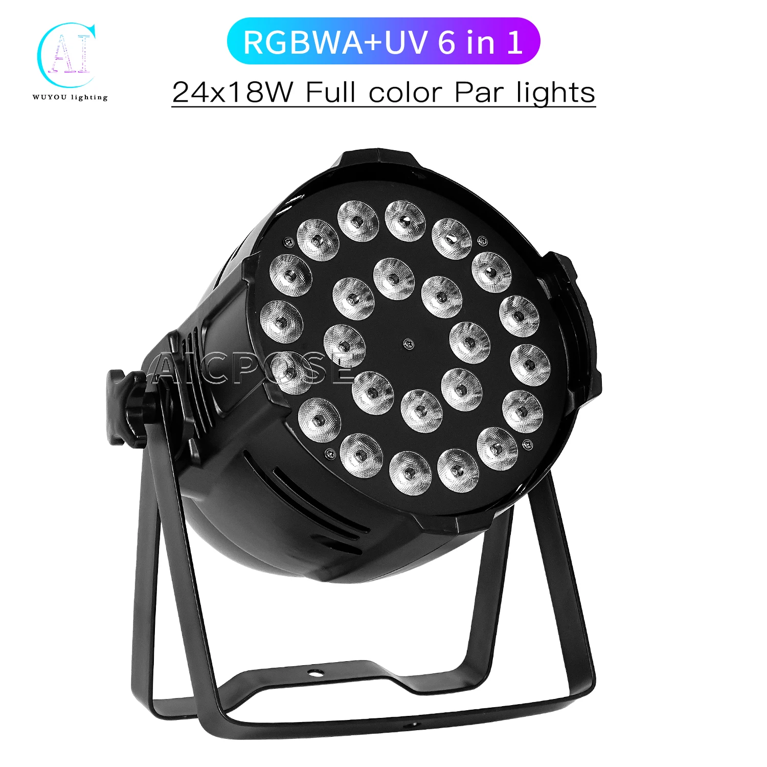 

24x12W RGBW/24x18W RGBWA+UV 6-in-1 LED Par Light DMX512 Control Professional DJ Disco Equipment Wedding Stage Lighting