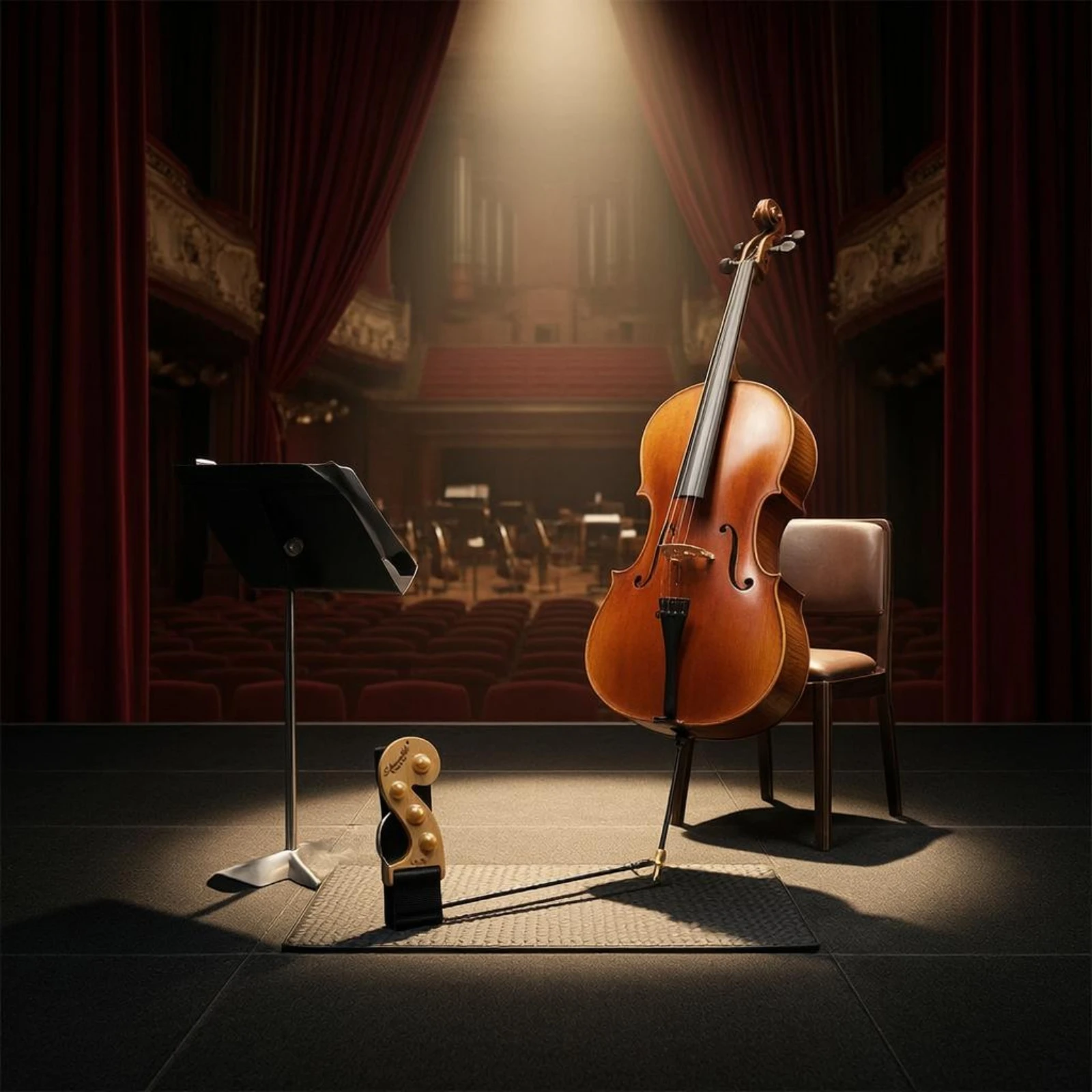 Cello Anti-Slip Device S-Shaped Cello Stabilizer for During Use