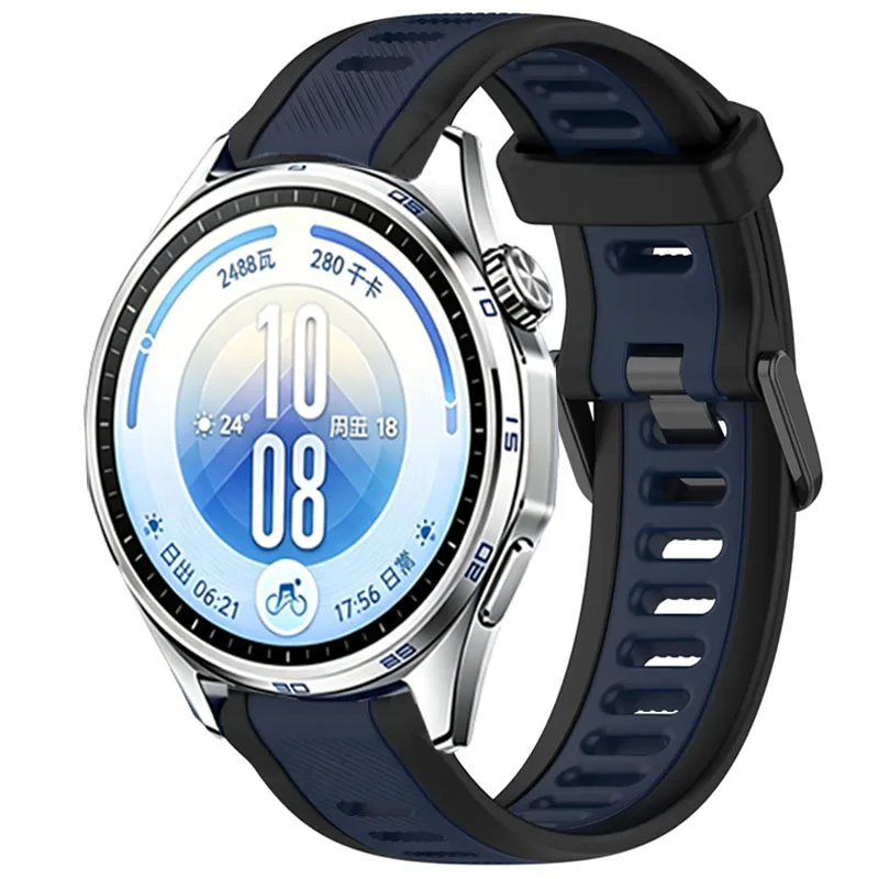18mm 20mm 22mm Sports Silicone Strap for Huawei Watch GT7 Pro GT6 Pro GT7 GT6-5-4 46mm Bracelet for Huawei Watch GT7-6-5-4 41mm view 4