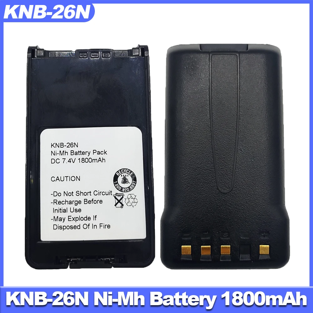 KNB-26N 1800 мАч 7,4 В Ni-Mh аккумулятор для рации Kenwood TK-2140 TK-2160 TK-3140 TK-2170 Сменный аккумулятор для двусторонней радиосвязи