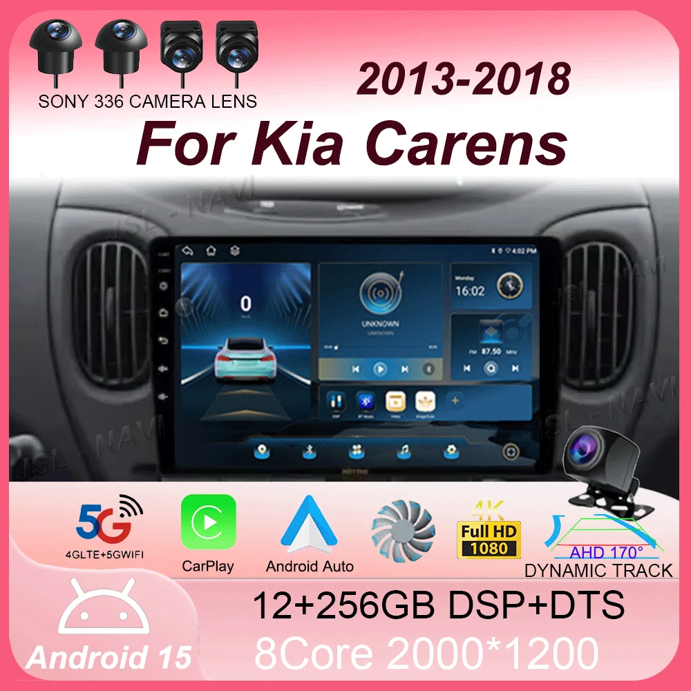 

Car Radio Android 15 for Kia Carens 2013 2014 2015 2016 2017 2018 Multimedia Video Player Navigation GPS Autoradio Audio Auto BT