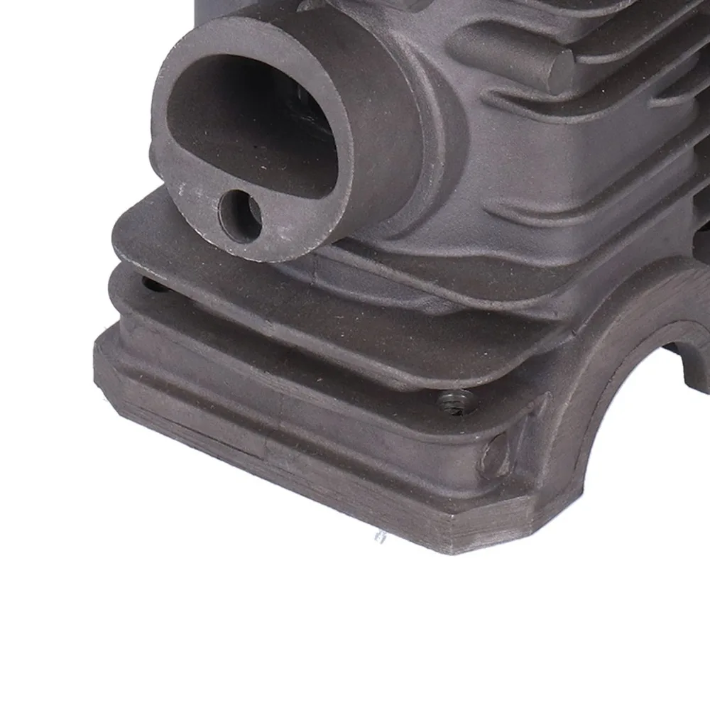 Grey Cylinder Piston Kit Large Bore Compact Air Filter Paper Pad Metal Easy to Install Intake Pipe for Husqvarna 340 345 350