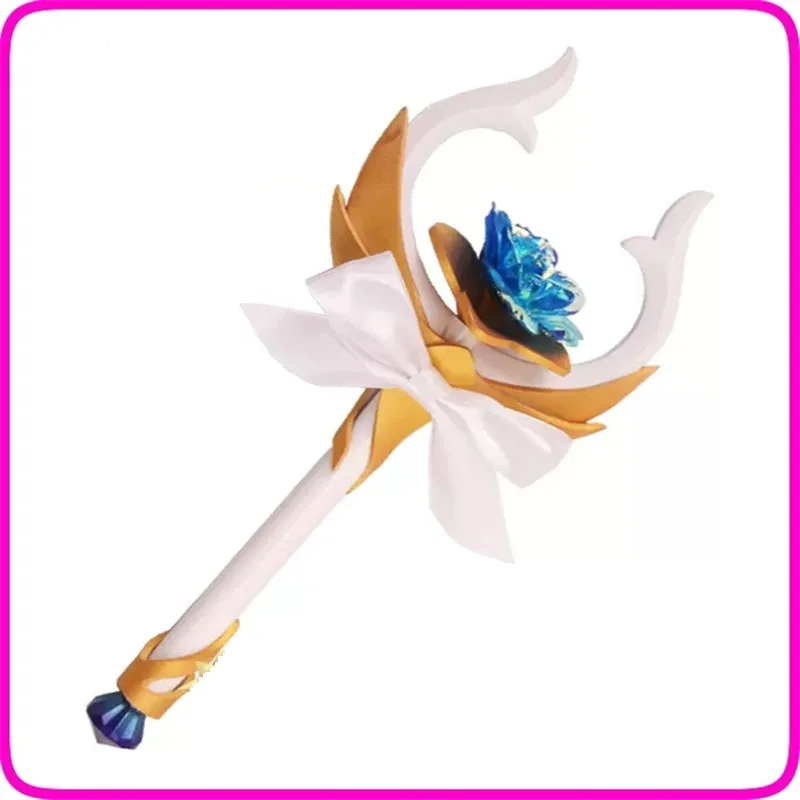 

39CM Game LOL KDA Seraphine Crystal Rose Wand Microphone Cosplay Props for Halloween Anime Party Events Costumes Accessories