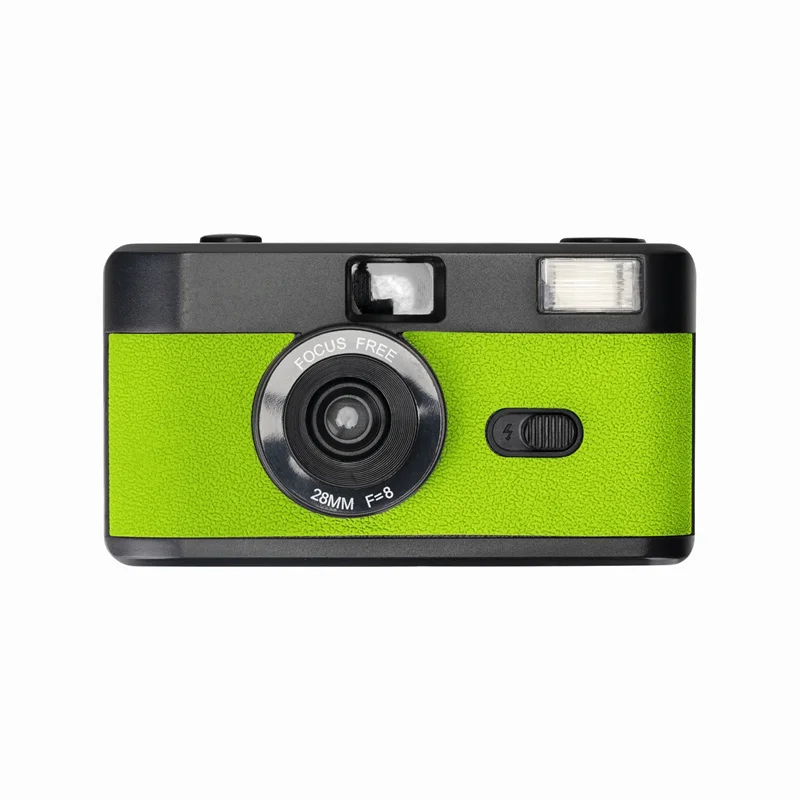 ヴィンテージ35mmフィルムカメラ フラッシュ内蔵 手動フォーカス