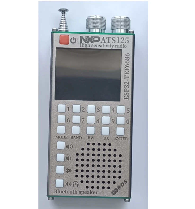 Receptor de radio Bluetooth de alta sensibilidad ATS125 PE5PVB ESP32-TEF6686 LW AM FM Banda completa de onda corta
