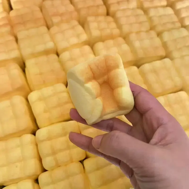 2PCS Arrival Stress-Relief Slow-Rebound 9-Cell Mini Bread Sticky Filled Simulated Toy For Boys & Girls Gift