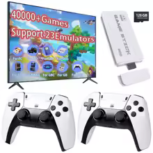 M15 4K TV Game Stick Video Game Console 64G Built-in 20000 Games Wireless Controller Gamepad Retro Handheld Game Player