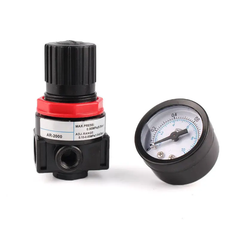 1Pcs Filter Pressure Regulating Valve Air Pressure Regulating Valve AR2000/Including Bracket Air Source Processor Accessories