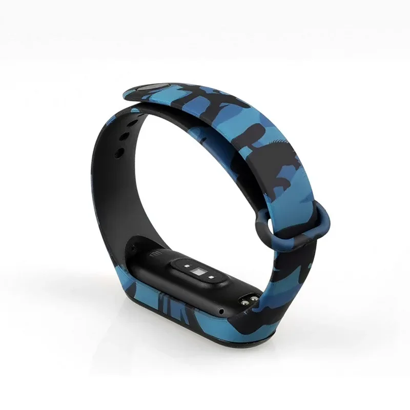 ل Xiaom Miband 7 6 5 4 التمويه حزام استبدال شريط للرسغ سوار معصم من السيليكون على Mi Band7 ساعة ذكية المعصم