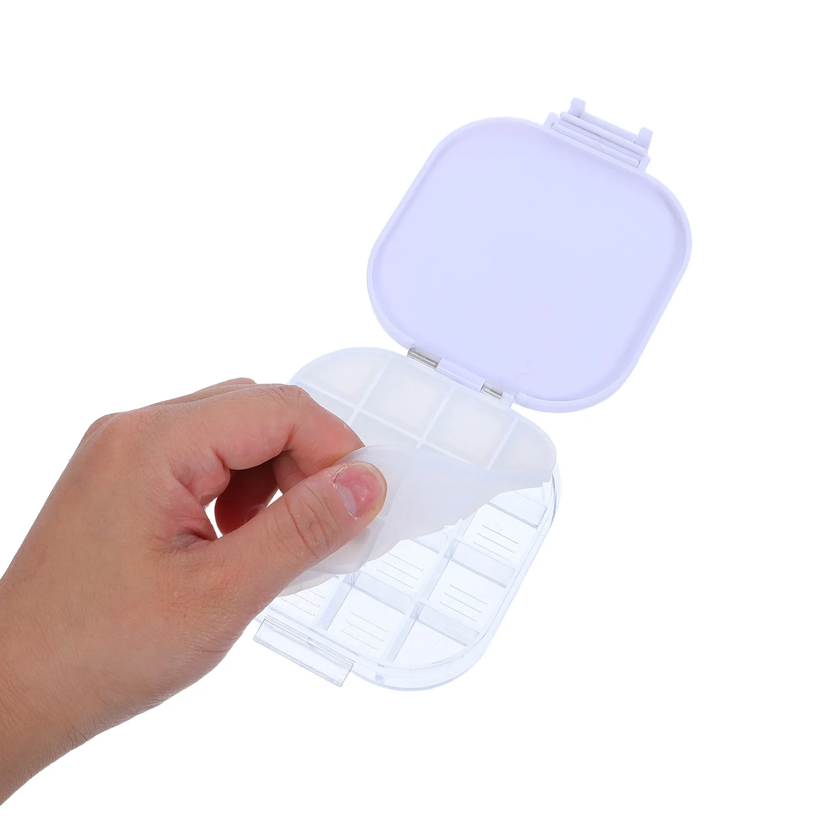 Transparent Airtight Watercolor Palette Box 4.3x3.5x1 Inch 16 Compartment Portable Paint Storage Organizer for Artists Students