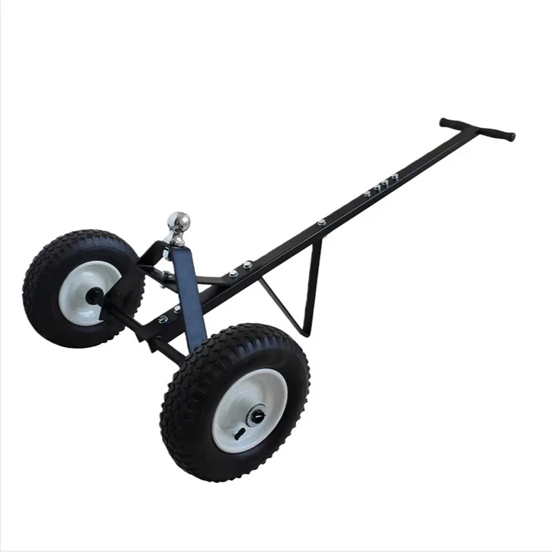 Heavy-duty 1000-pound manual equipment handling three-wheel trailer