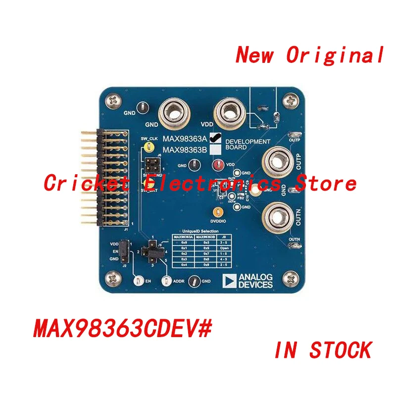 

MAX98363CDEV# Audio IC Development Tools Evaluation kit for Single power Soundwire Mono Class D Amplifier