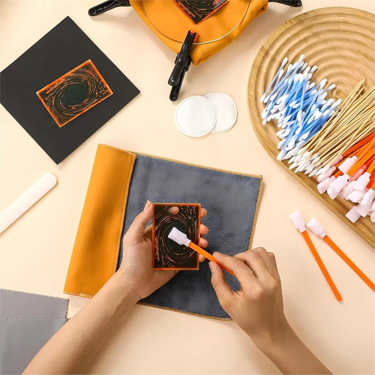 2026 New Card Flattening Tool Kit Trading Card Repair Accessory Grading Cleaning Kit for Collectors Collectible Cleaning Protect