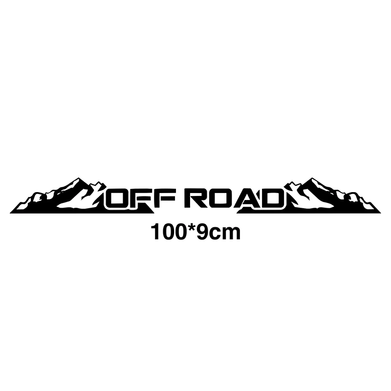 100cmX9cm For OFF ROAD - Windshield Banner Car Stickers Vinyl Decal Back window Sticker fits 4x4 mud Off road Auto