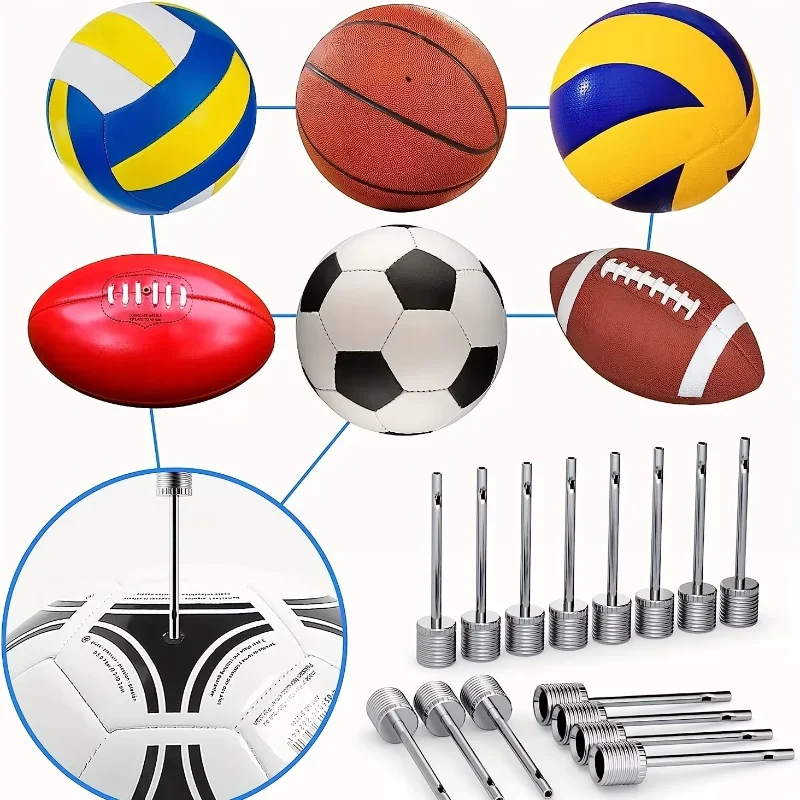 1/30 Agujas para Inflar Balones, Agujas Universales para Baloncesto, Fútbol, Voleibol, Rugby y Otros Deportes