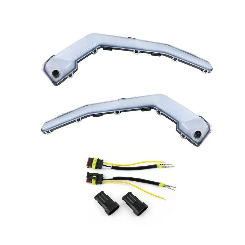 Front LED Signature Lights Turn Signal Light Assembly for Bombardier Can Am Maverick X3 2018-2022 Headlights 710004994 710004995