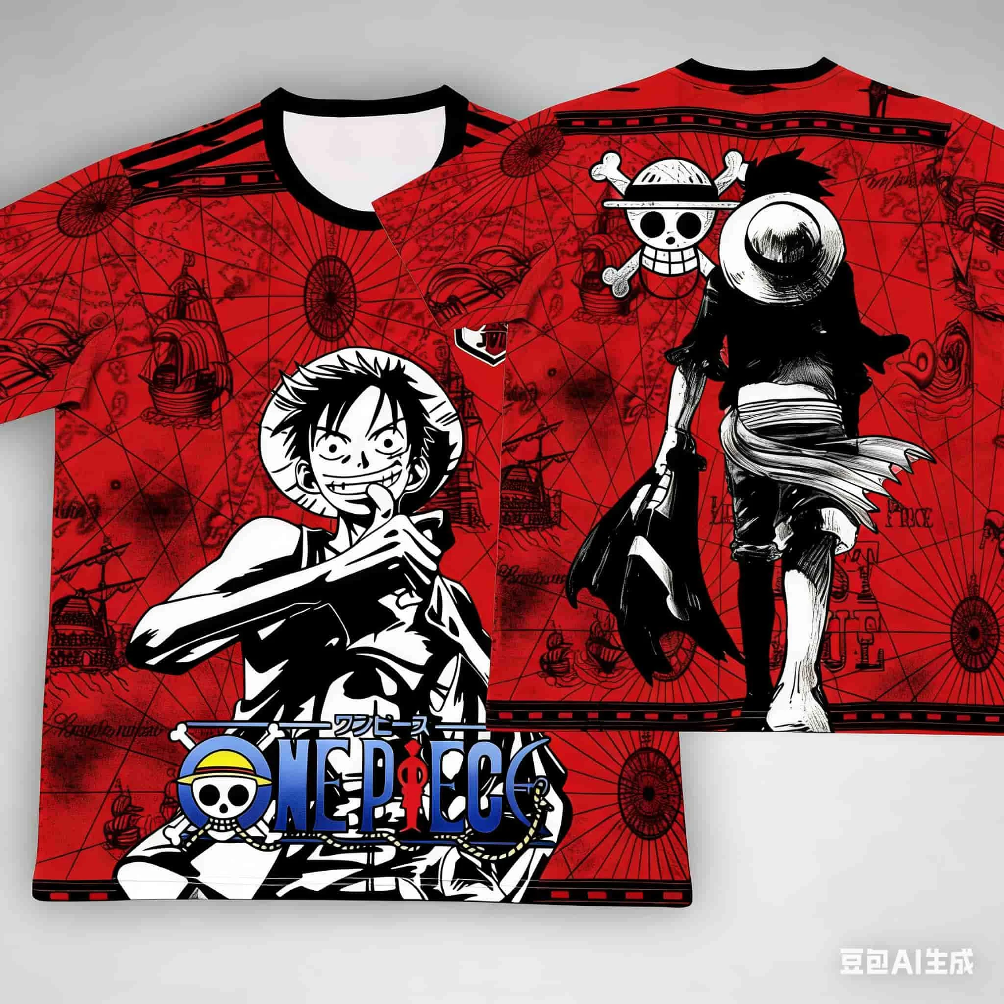 

Футболка One Piece Luffy 5 Gear в японском стиле, быстросохнущая, специальная серия, для активного отдыха, для фанатов, семейный комплект
