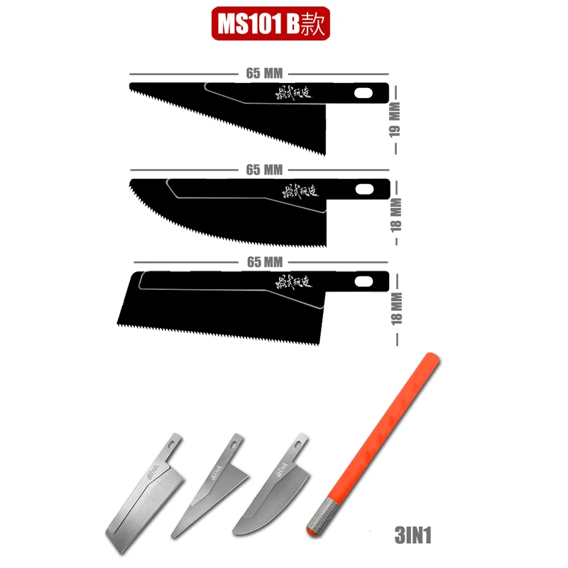 MSWZ Profiled Mini Hand Saw For Gundam Military Model Modification Hobby Modeling Tool