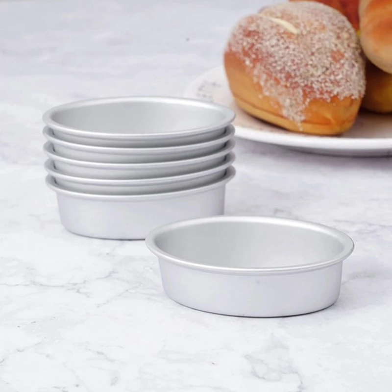 16Pcs Aluminum Alloy Cheese Pans Non-Stick Bakeware DIY Chocolate Cake Mould Baking Tools