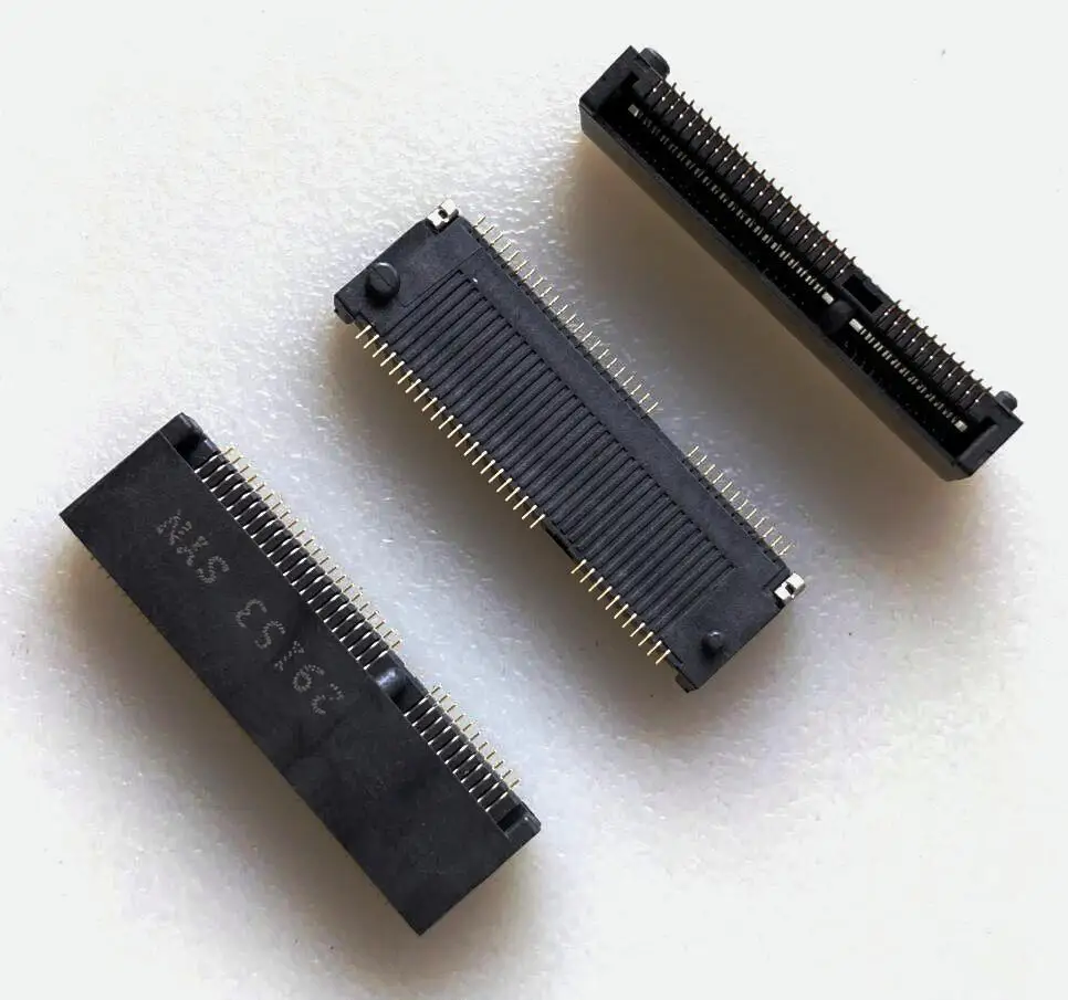 Fro Taiwanese NGFF 67P Connector M.2 SSD Slot, Height 3.0MM E-KEY Socket, Gold Plated