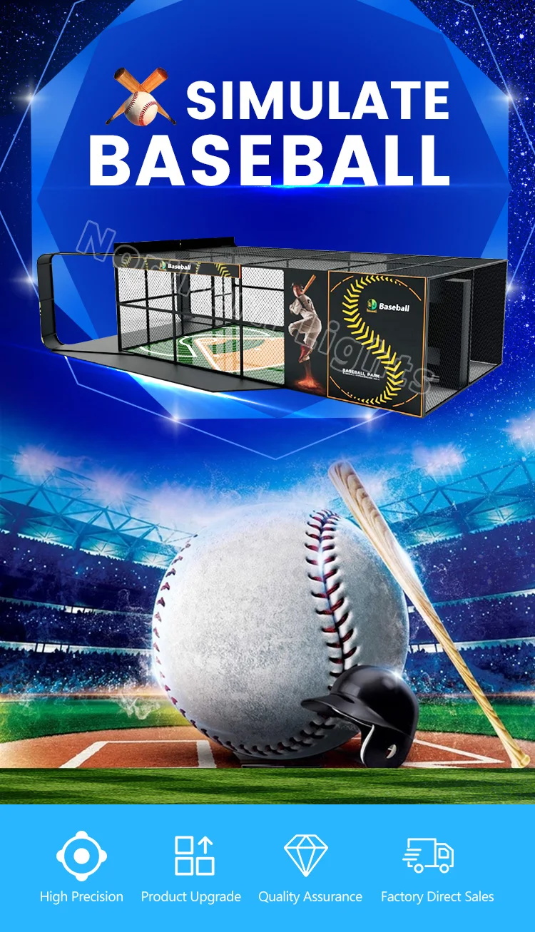 Augmented Reality Interactive Sports Ar Indoor Simulator Baseball Pitching Amusement Game Machine Baseball Simulator